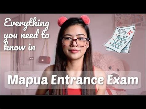 Things to Review for Mapua Entrance Exam 